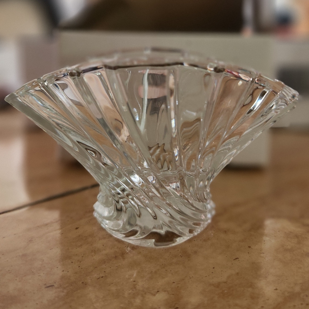 Mikasa Clear Glass Candle Holder